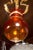 Italian Orange Glass Bell Jar Lantern For Sale - Image 4 of 6
