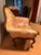 Vintage French style sette with Chinese toile red and cream upholstery fabric. Year unknown possibly around 1940s? Nice...