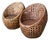 Vintage Woven Rattan Lounge Chairs - Pair For Sale