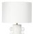 The Sanya Table Lamp is rich with primitive, sculptural beauty. Sanya's cast metal body and matte paper maché finish is...