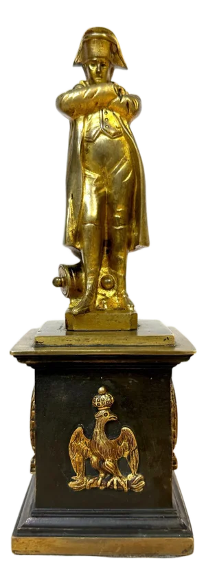 Empire Ormolu Portrait Sculpture of Napoleon Bonaparte, in Landscape C. 1875
