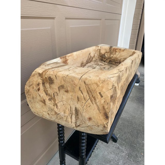19th Century French Rustic Dough Trough With Timeworn Patina For Sale In South Bend - Image 6 of 12