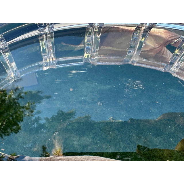 Gunnar Cyrén for Orrefors “Stenhammar” Large Cut Crystal Oval Bowl, Sweden For Sale - Image 10 of 10