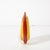 Mid-Century Modernist Hand-Blown Teardrop Form Glass Vase in Yellow and Scarlet For Sale - Image 11 of 12