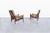 1960s Mid-Century Modern Sculptural Walnut Reclining High-Back Lounge Chairs, 1960s For Sale - Image 5 of 12