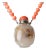 Chinese Shadow Agate Snuff Bottle Necklace, C. 1800's For Sale