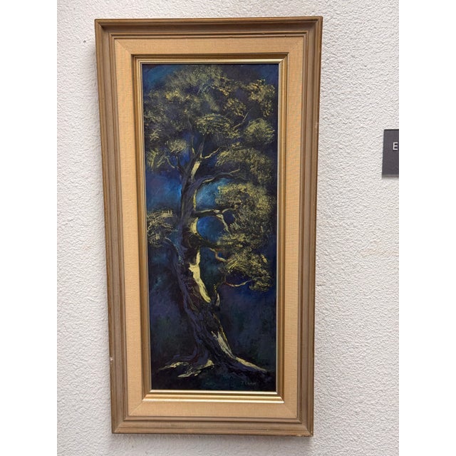 J. Lamm Tree Oil Painting, Framed For Sale In San Francisco - Image 6 of 12