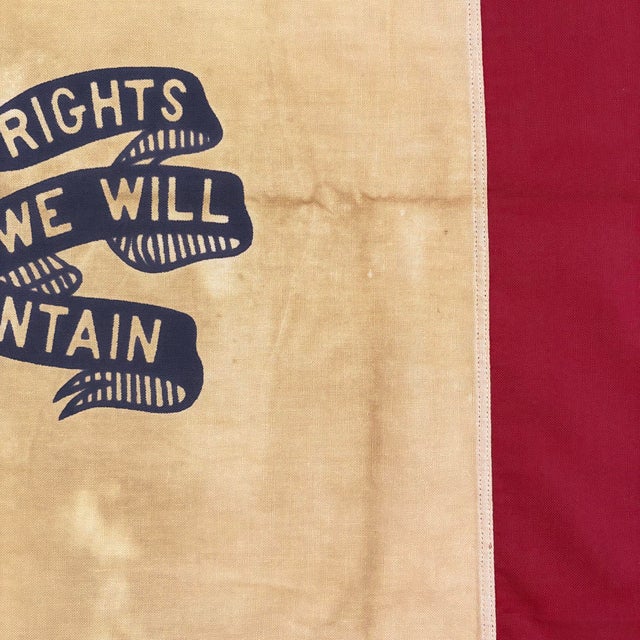 American Vintage Cotton State Flag of Iowa For Sale - Image 3 of 6