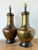 Brass Vintage Boho Monumental Brass and Copper Lamps - A Pair For Sale - Image 8 of 10