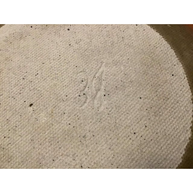 Greige 1970s Handcrafted Ceramic Plates Artist Beth Eagan - Set of 2 For Sale - Image 8 of 11