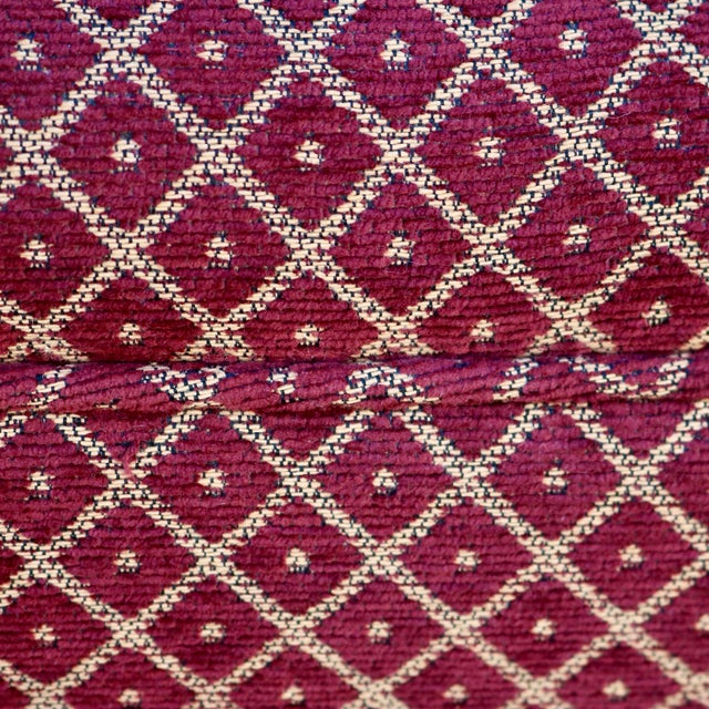 Vintage French Provincial Tufted Upholstered Bench With Cabriole Legs - 43" Wide For Sale - Image 9 of 12