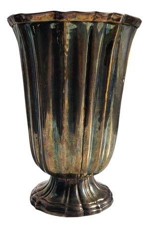 Vintage Art Deco Silver-Plated Vase, 1920s
