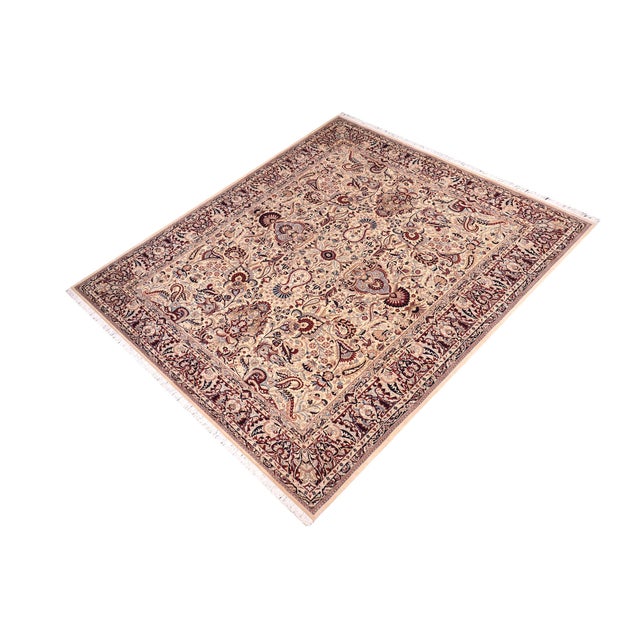 Designed with mesmerizing intricacy and gorgeous color palette, this hand-knotted masterpiece demonstrates the beauty and...