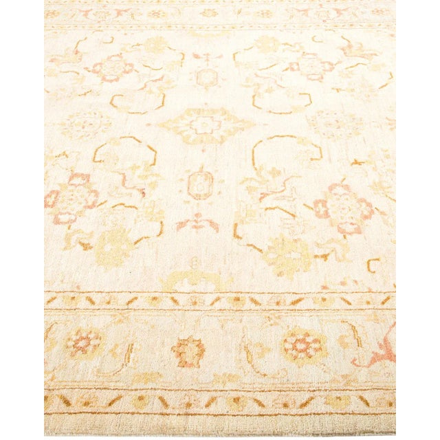 Solo Rugs Vintage Traditional Hand Knotted Wool Area Rug, Sand - 6'3" X 9'0" For Sale - Image 4 of 9
