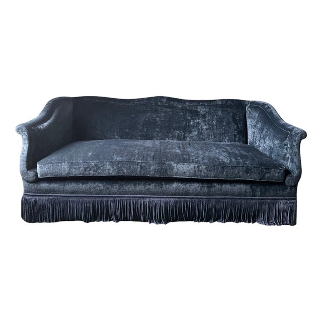 Belle Époque Velvet Sofa by EJ Victor For Sale