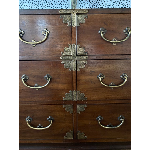 1970s Vintage Henredon PanAsian Tansu Walnut Dresser Chairish