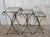 Mid 20th Century Midcentury Scrolling Iron Patio Nesting Side Tables with Glass Tops, Set of 3 For Sale - Image 18 of 18