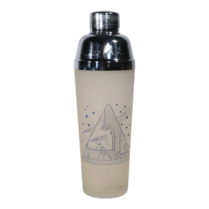 Esoteric Occult Motif Mid Century Art Deco Cocktail Shaker