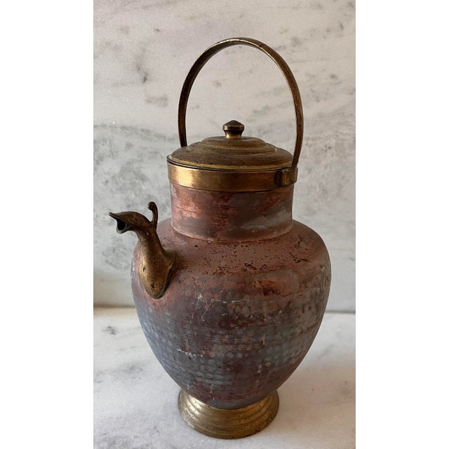 Large Antique Italian Copper Hot Water Kettle For Sale - Image 13 of 13