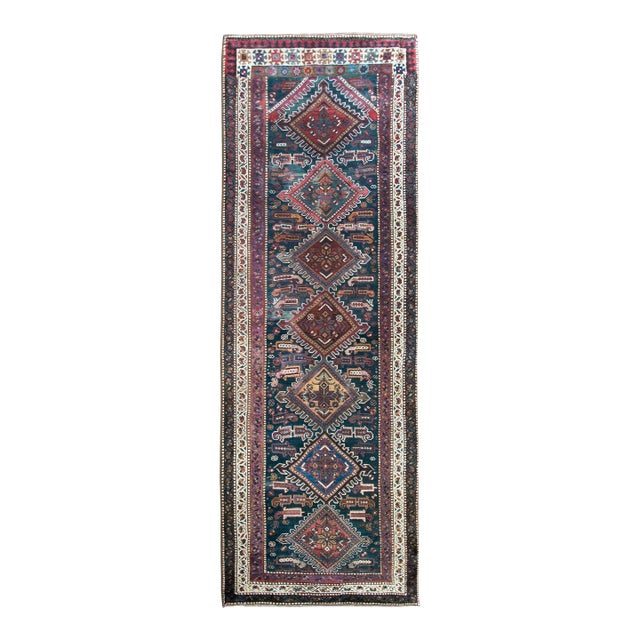 Early 20th Century Persian Qashqai Runner For Sale