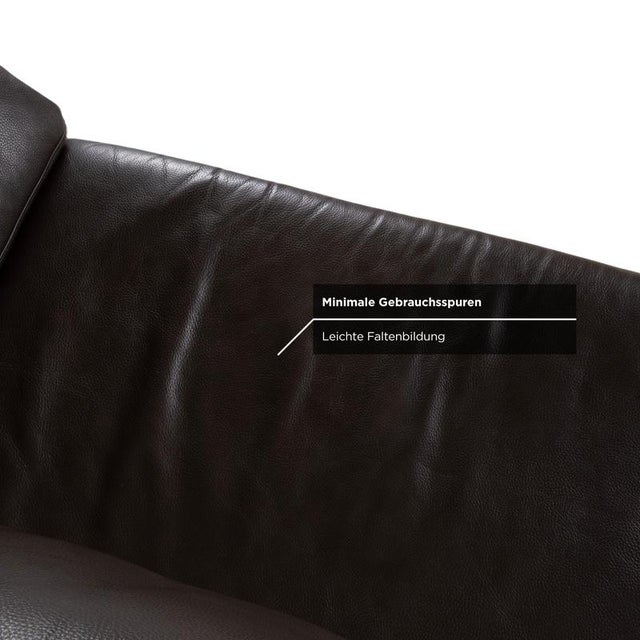 3300 Three-Seater Leather Brown Couch with Manual Function Headrest from Rolf Benz For Sale - Image 10 of 16