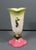Ceramic 1950s Hull Woodland W-18 Chartreuse & Pink Hi-Gloss Art Pottery Vase For Sale - Image 7 of 14