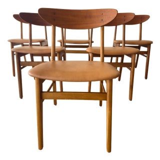 Model 210 Dining Chairs from Farstrup Møbler, Denmark, 1960s, Set of 6 For Sale
