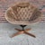Mid-Century Modern Large George Mulhauser Plycraft Mid-Century Modern Walnut "Cone" Swivel Lounge Chair For Sale - Image 3 of 12