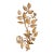 Vintage Italian Gilt Tole & White Roses Candle Sconce For Sale