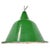 Large Vintage Industrial Green Enamel Pendant Light, 1960s For Sale - Image 9 of 9