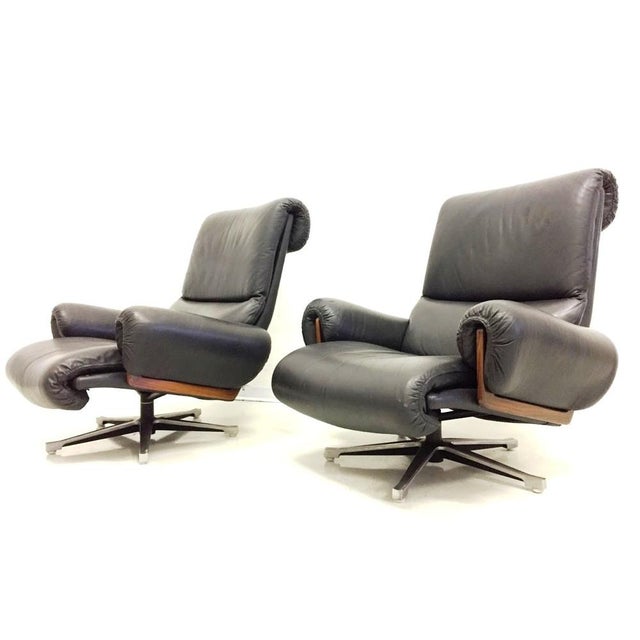 Vintage Strassle Armchairs by André Vandenbeuck for Strässle, 1960s, Set of 2 For Sale - Image 6 of 11