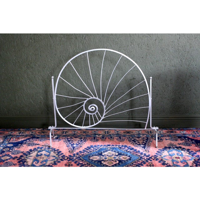 Art Deco Silver Nautilus Shell Screen From the 1990s For Sale - Image 3 of 12