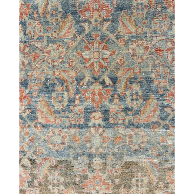 Vintage Circa 1940 Distressed Malayer Runner 3'1 X 12'9 For Sale - Image 10 of 12