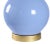 Casa Cosima Designers' Palette Casa Cosima Double Gourd Table Lamp, Steel Blue Base with Heritage Red Lampshade For Sale - Image 4 of 5
