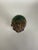 Mid 20th Century Beaded Head From Cameroon on Lucite Plinth For Sale In Chicago - Image 6 of 6