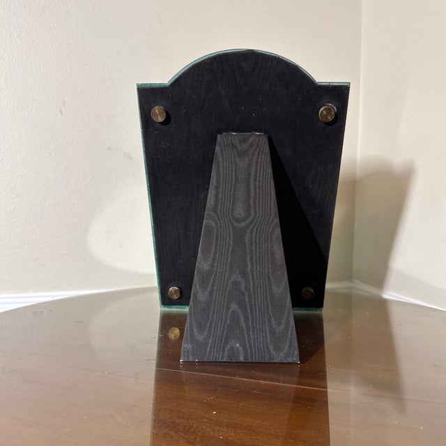Green Vintage Malachite Picture Frame For Sale - Image 8 of 9