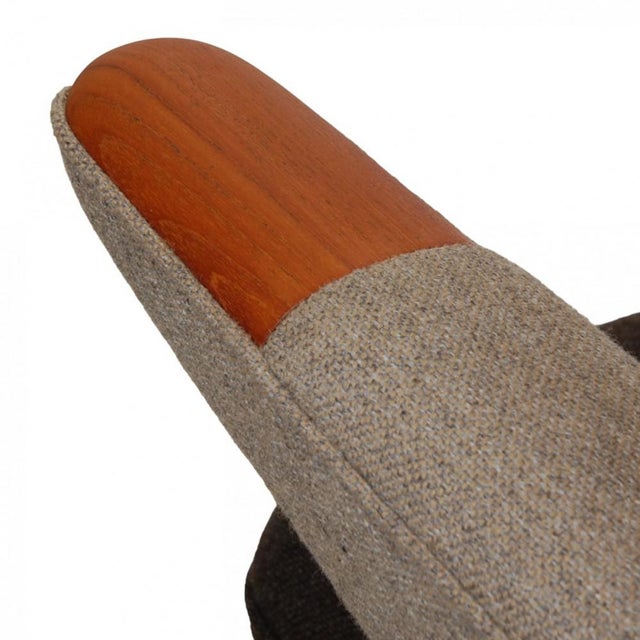 Papa Bear Chair in Grey Hallingdal Fabric by Hans Wegner, 1980s For Sale - Image 9 of 18