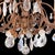 French Chandelier in Metal and Glass, 1920s For Sale - Image 3 of 9
