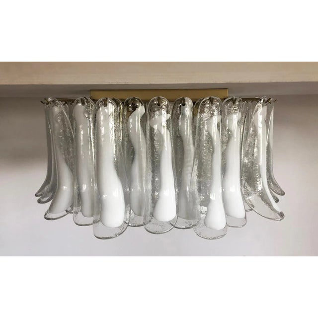 Vintage Italian Murano Glass Chandelier, 1982 For Sale - Image 4 of 13