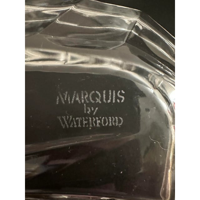 Waterford Crystal Waterford Crystal Marquis Canterbury Covered Butter Dish For Sale - Image 4 of 7