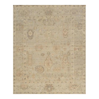 Oushak Wool Blue Area Rug, 10' 2'' X 13'11'' For Sale
