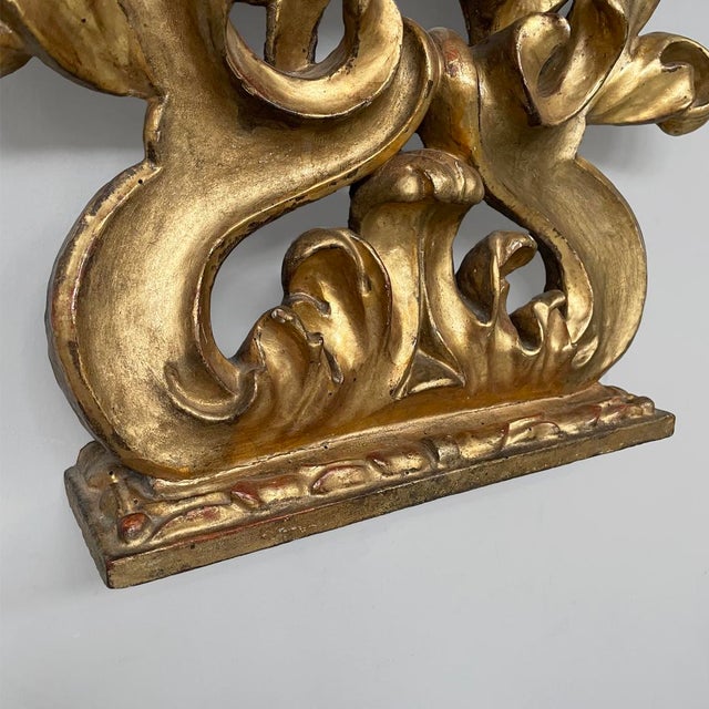 Italian Giltwood Frame with Decorations, 1800s For Sale - Image 11 of 12