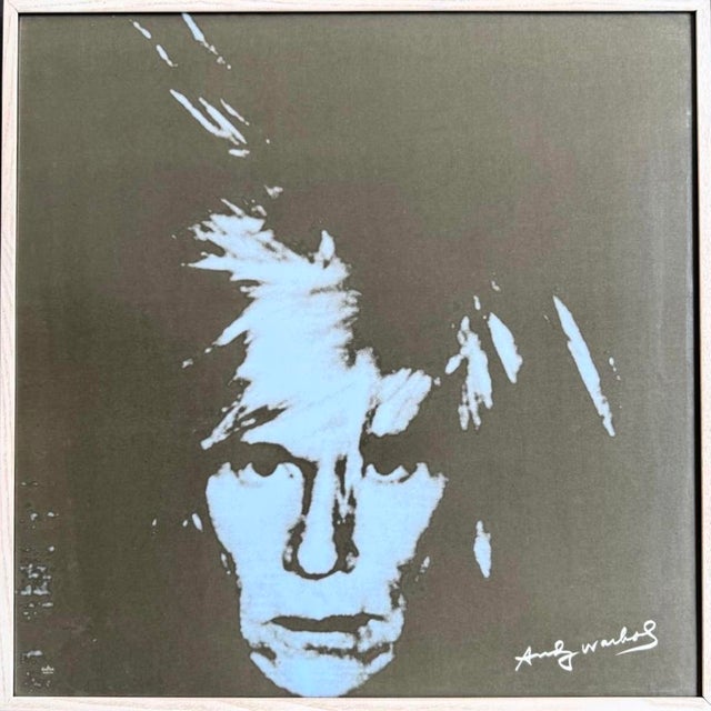 Andy Warhol Porcelain Pop Art Portrait in Blue from Rosenthal For Sale - Image 6 of 7