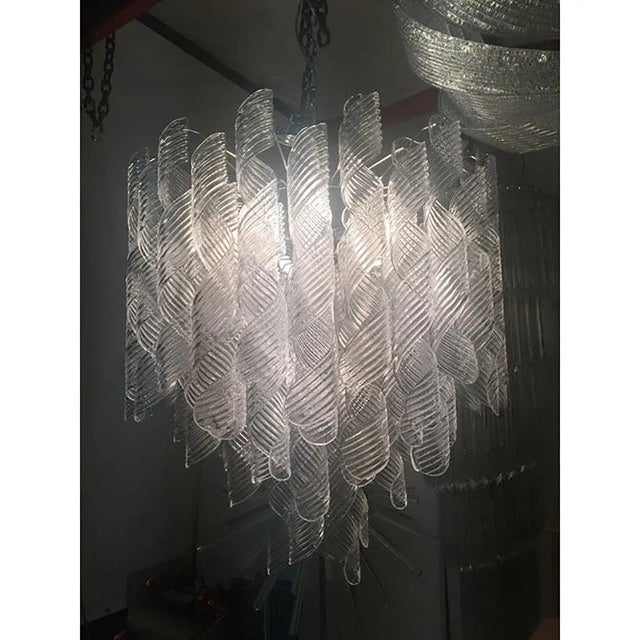 Early 21st Century Murano Glass Sputnik Chandelier with Swirling Italian Glass by Simoeng For Sale - Image 5 of 9