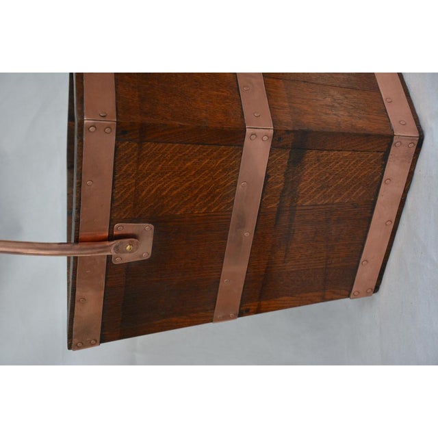 Brown Victorian Oak Coal Bucket, 1870s For Sale - Image 8 of 13