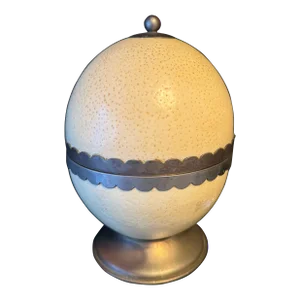 Vintage Italian Ostrich Egg Lighter