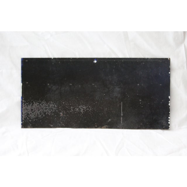 Blue and White Enamel Metal Traffic Sign, 1950s For Sale - Image 16 of 17