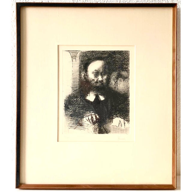 Jack Levine, Modernist Social Realist Wpa Artist Judaica Etching Rabbi in Study For Sale - Image 10 of 10