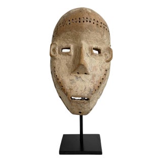 Antique Kumu Mask on Stand For Sale