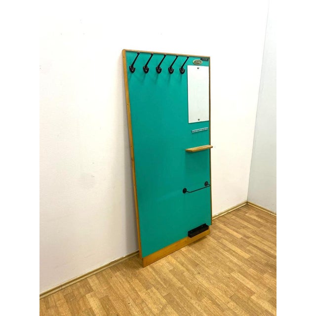 Wall Hanger with Mirror, Czechoslovakia, 1960s For Sale - Image 9 of 11